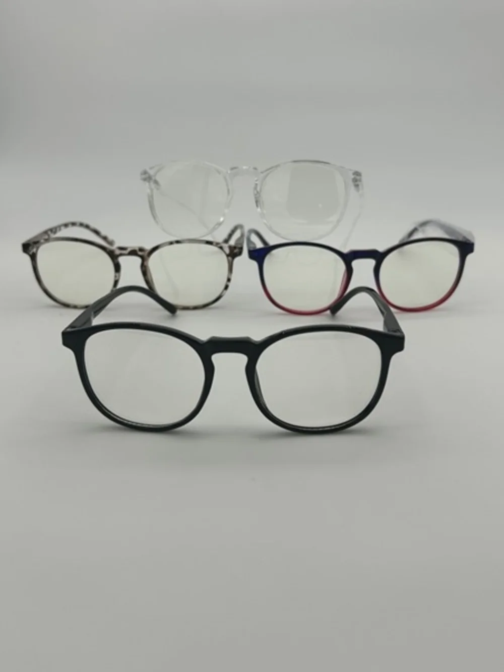4 Pack Blue Light Blocking  Glasses 0.0 Computer Gaming UV400 Anti-Glare Unisex